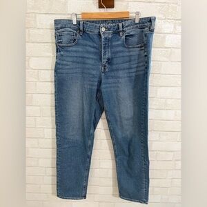 American Eagle Tom Girl Jeans Tapered Leg size 18 Long #3053